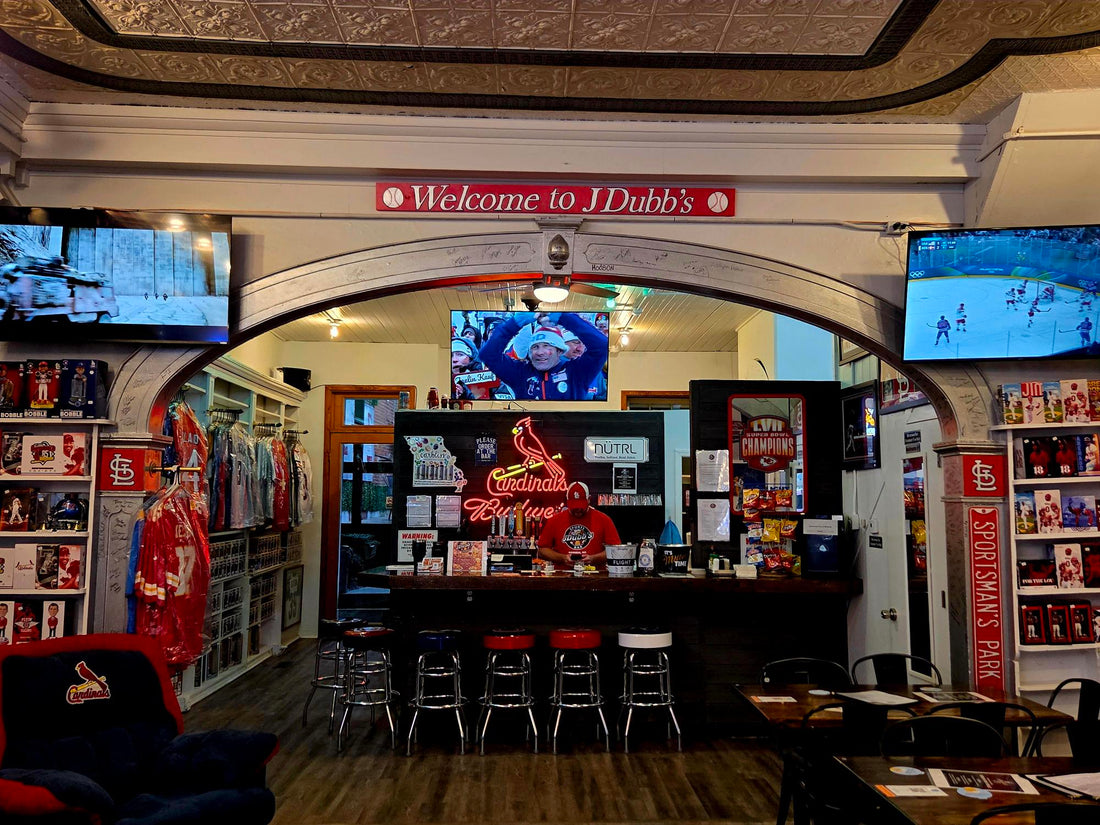 Custom Gateway Arch installation for Hannibal sports lounge
