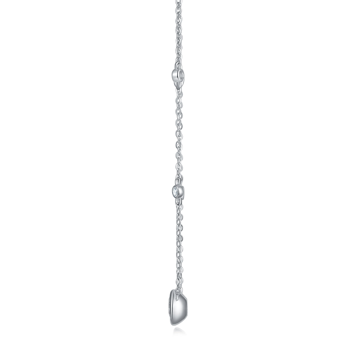 1 Carat Moissanite Necklace - S925 Sterling Silver Platinum-Plated with Chain