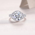 5-Carat Moissanite Bezel Ring – S925 Sterling Silver