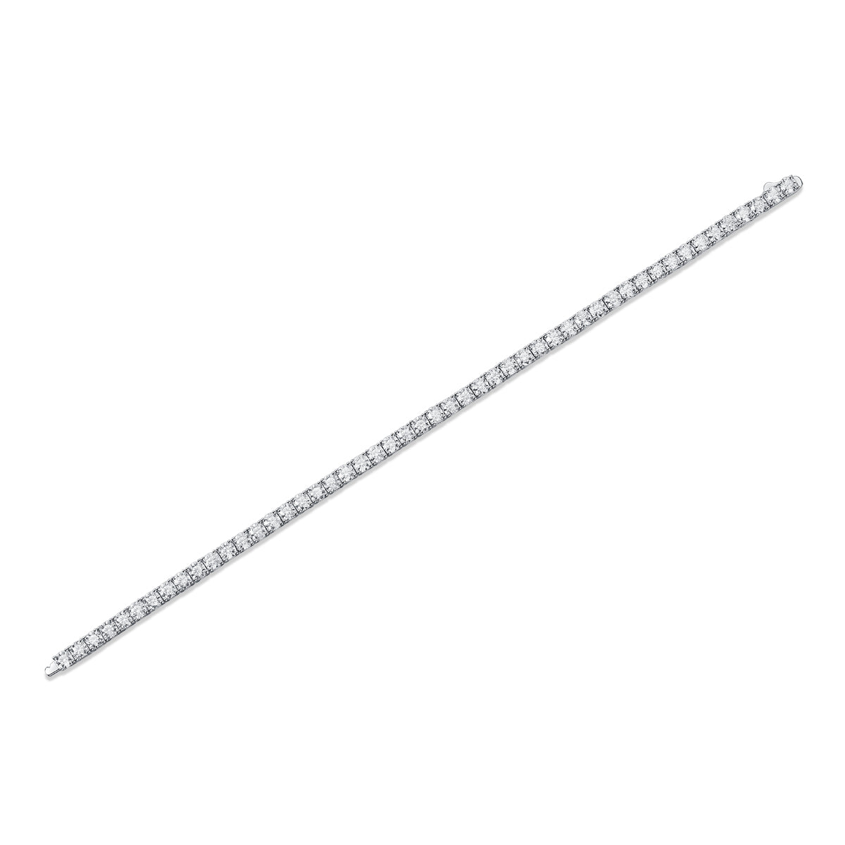 Unique Moissanite Tennis Bracelet — S925 Sterling Silver, Silver & Gold, 0.1ct