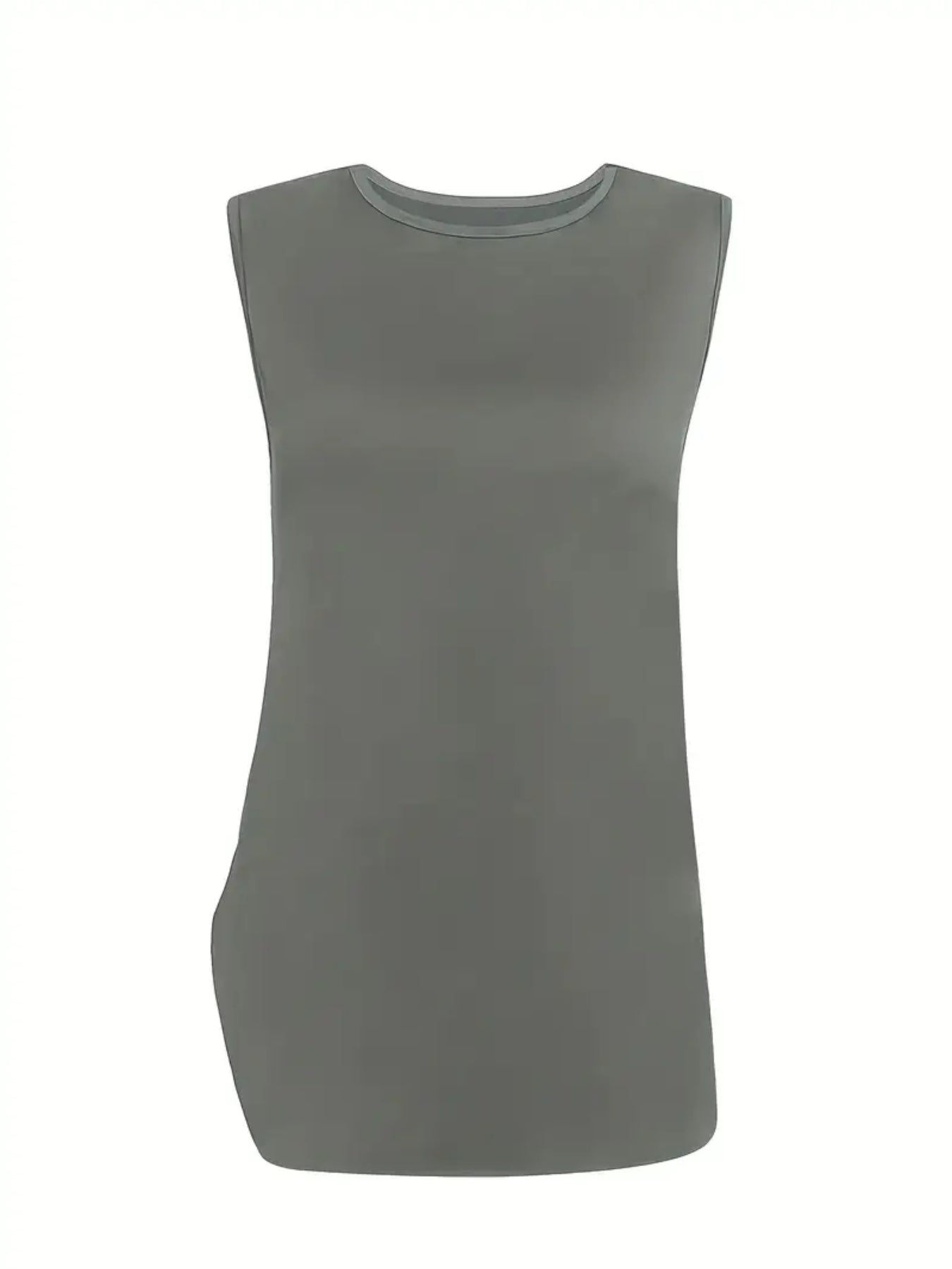 Three-Piece Outfit Set - Women's Topcoat, Tank Top & Wide Leg Pants