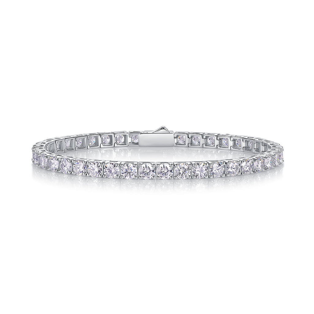 Moissanite Diamond S925 Sterling Silver Bracelet
