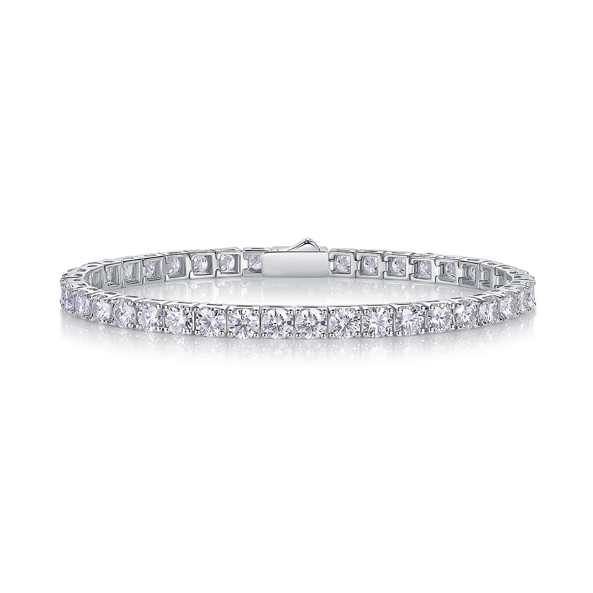 Moissanite Diamond S925 Sterling Silver Bracelet