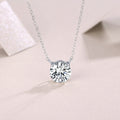 2-Carat Moissanite Pendant – S925 Sterling Silver with Platinum Plating