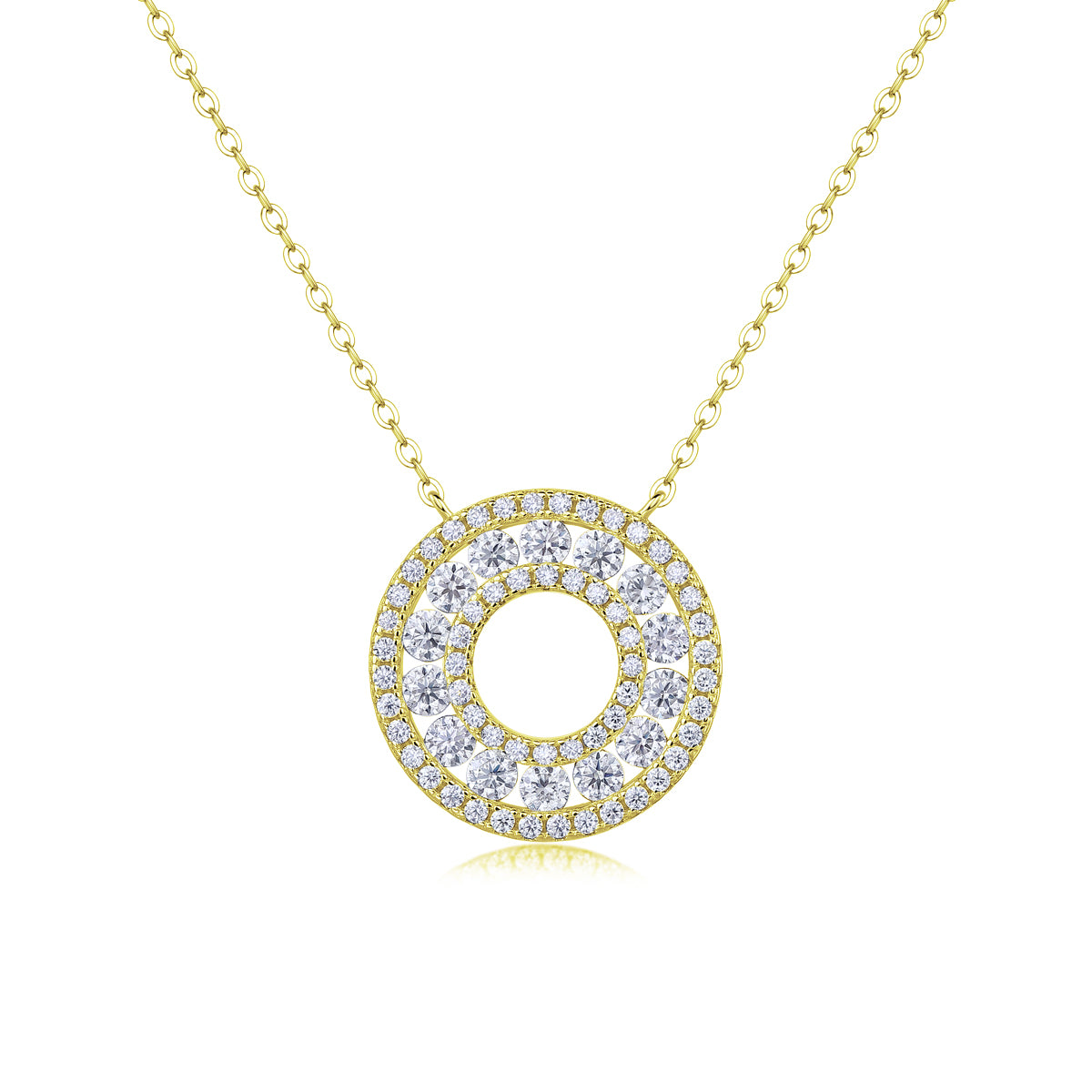 Moissanite Pendant Necklace – S925 Sterling Silver