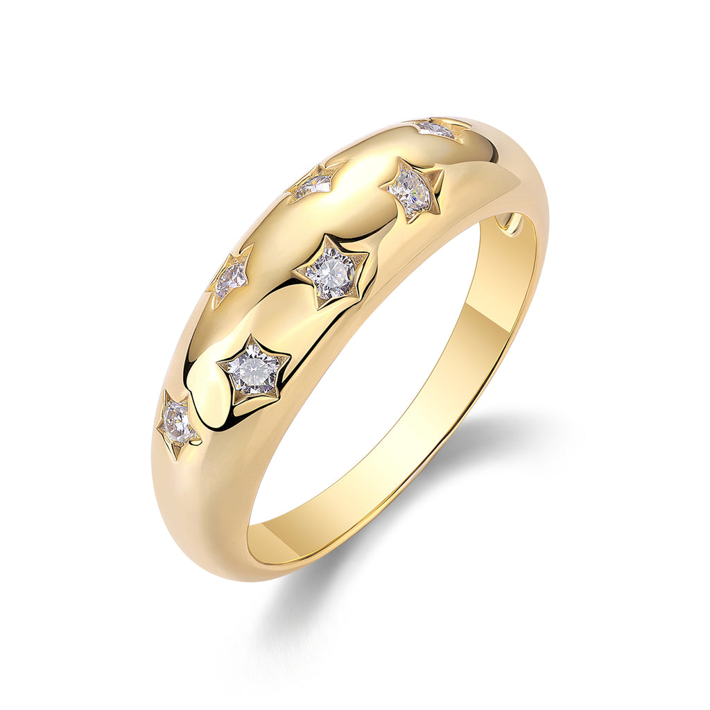 Moissanite Ring - 925 Sterling Silver