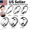 Tungsten Carbide Polished Wedding Band