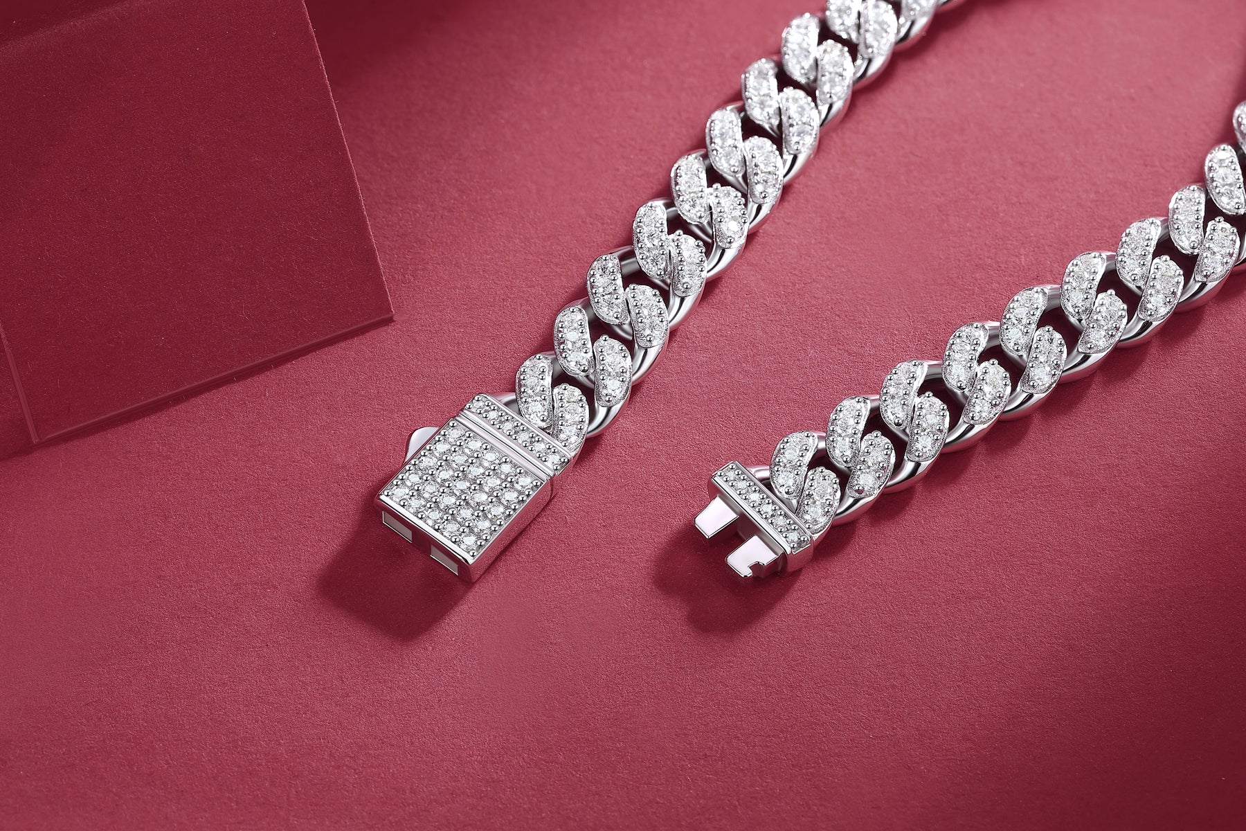 Luxury Moissanite Sterling Silver Bracelet