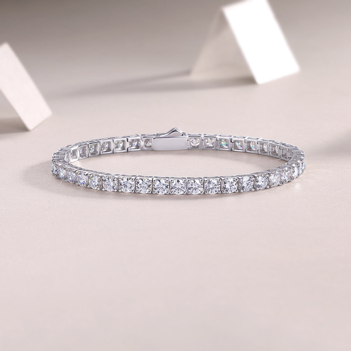 Moissanite Diamond S925 Sterling Silver Bracelet