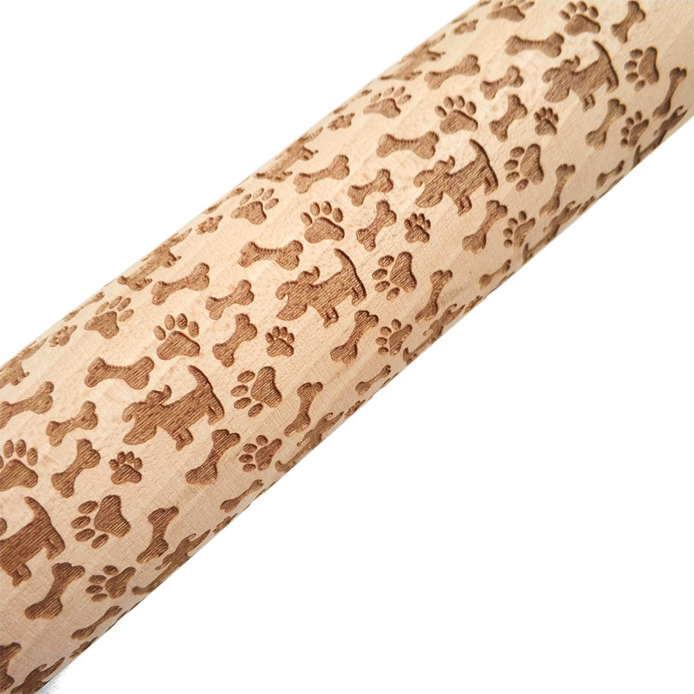 Embossed Holiday Rolling Pin - Various Designs and Sizes