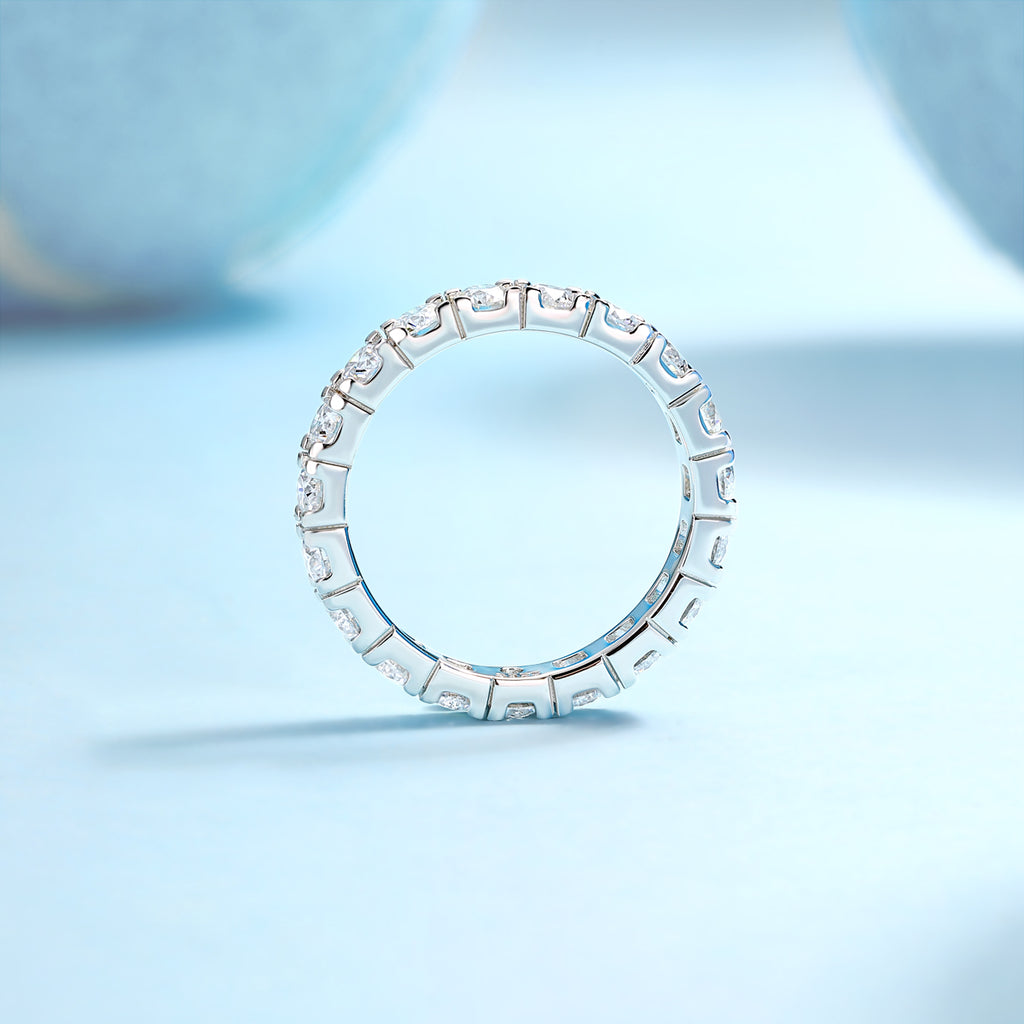 Moissanite Starry Sky Sterling Silver Ring