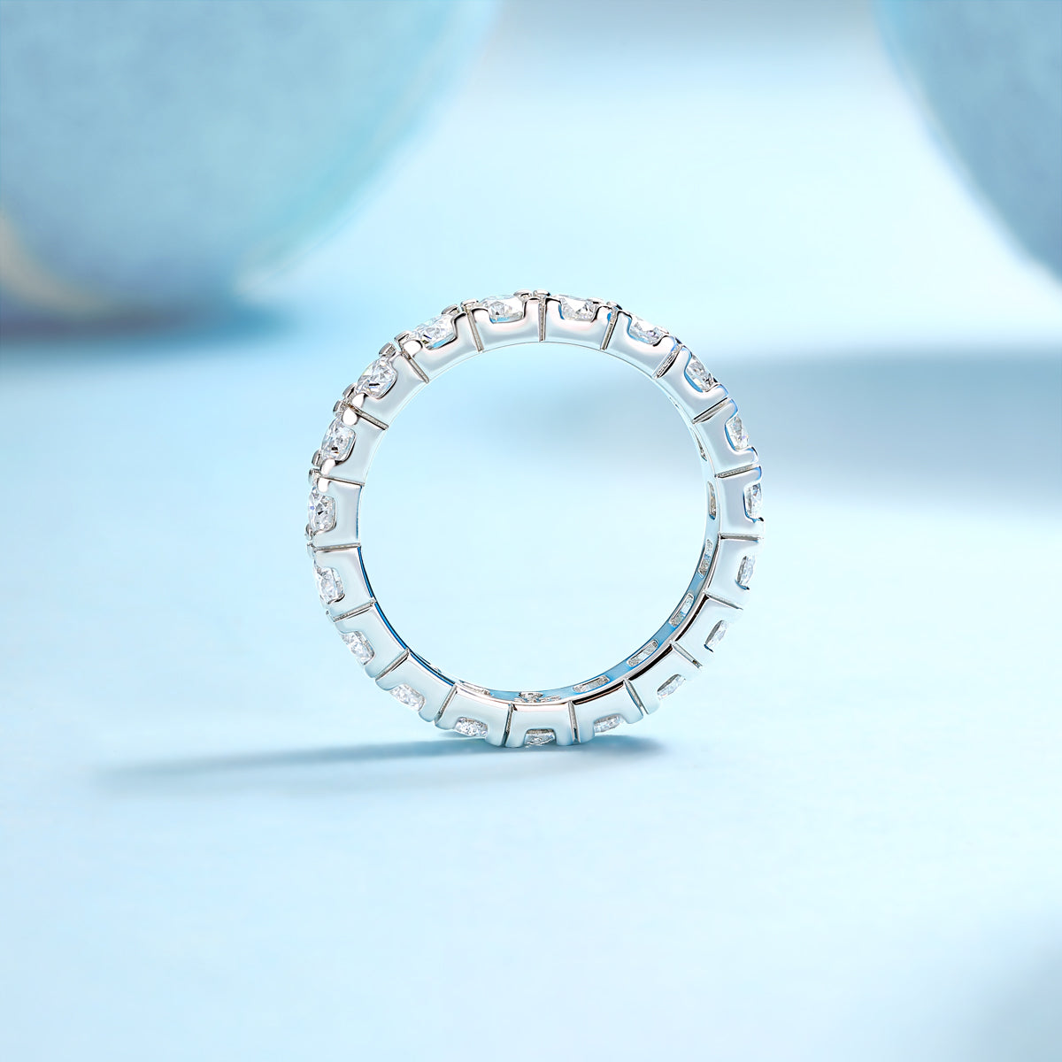 Moissanite Starry Sky Sterling Silver Ring