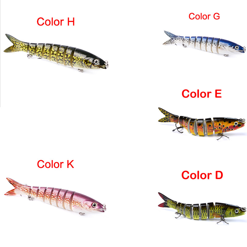 Pike Hard Fishing Lures, Multi-Jointed Sections