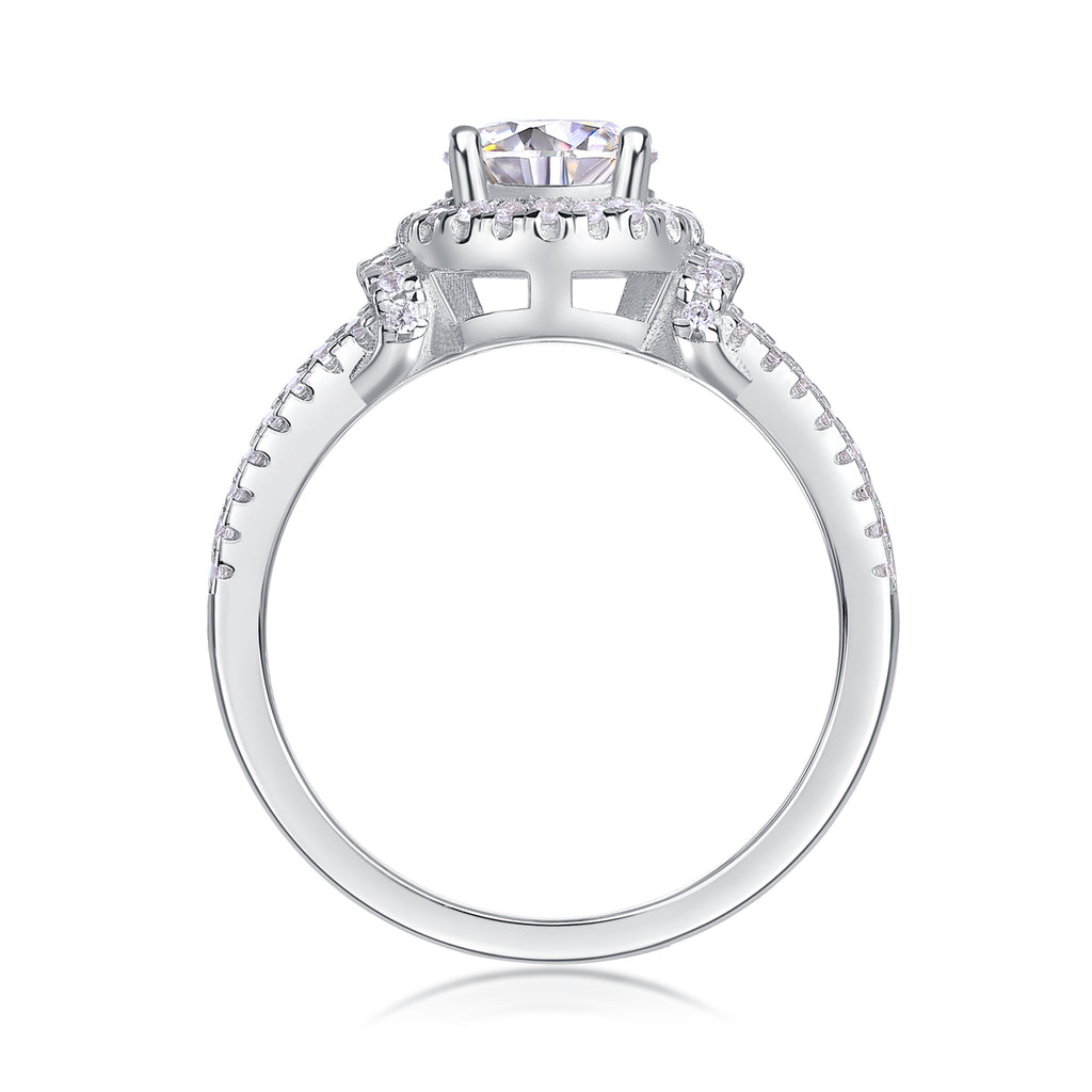 1 carat Luxury Moissanite Diamond Wedding Ring