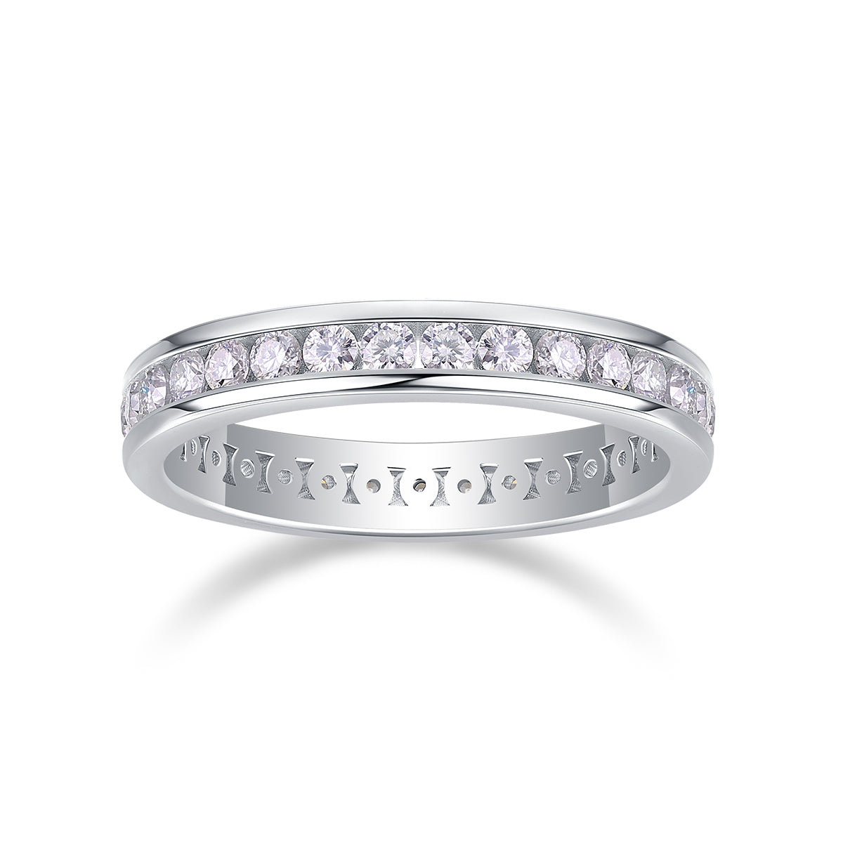 Moissanite Eternity Band - S925 Sterling Silver