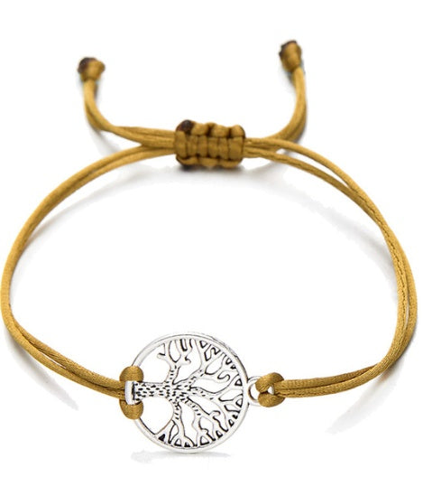 Hand-Woven Rope Tree of Life Bracelet