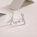Moissanite Stud Earrings - 925 Sterling Silver