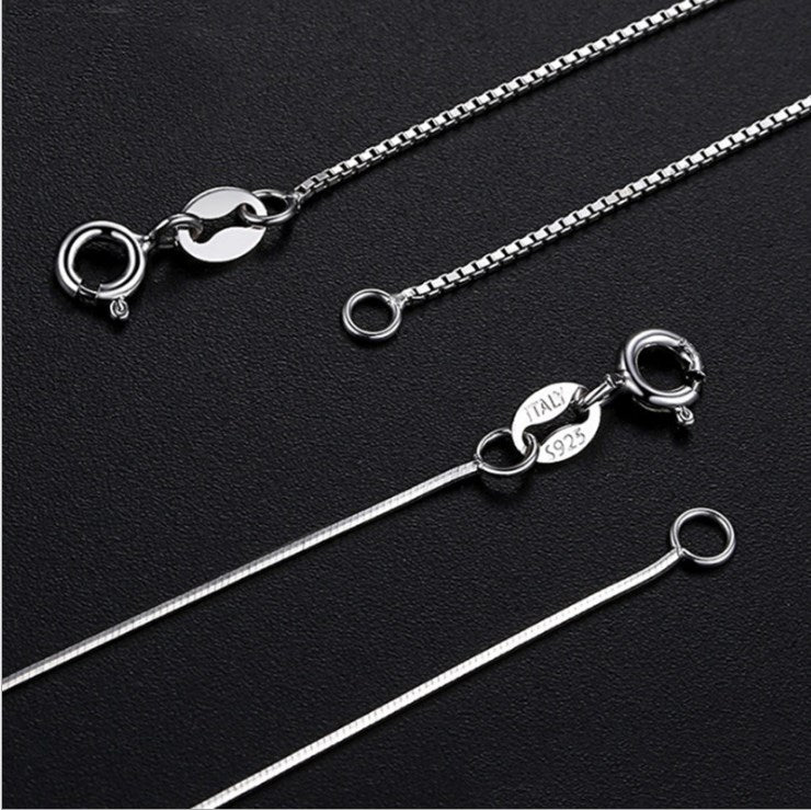 S925 Sterling Silver Necklace - 8 Styles and 2 Sizes to Choose From