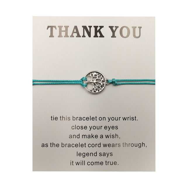 Hand-Woven Rope Tree of Life Bracelet