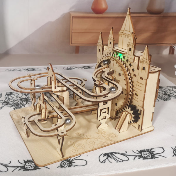 Electric Marble Run 3D Wooden Puzzle Kit