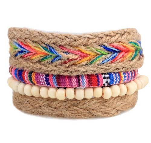 Leather Multilayer Bead Wrap Bracelet