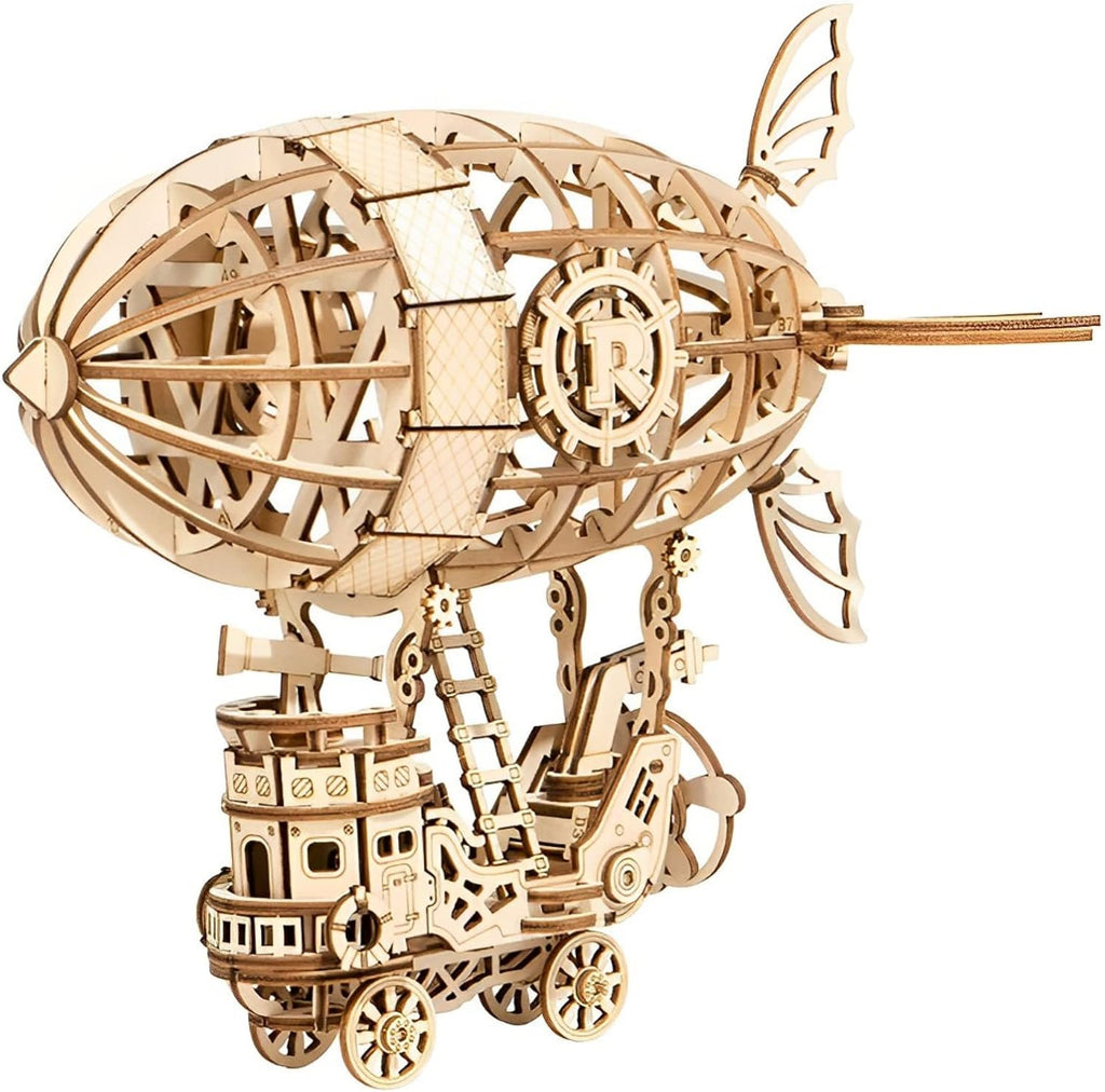 Steampunk Airship 3D Wooden Puzzle Model Kit
