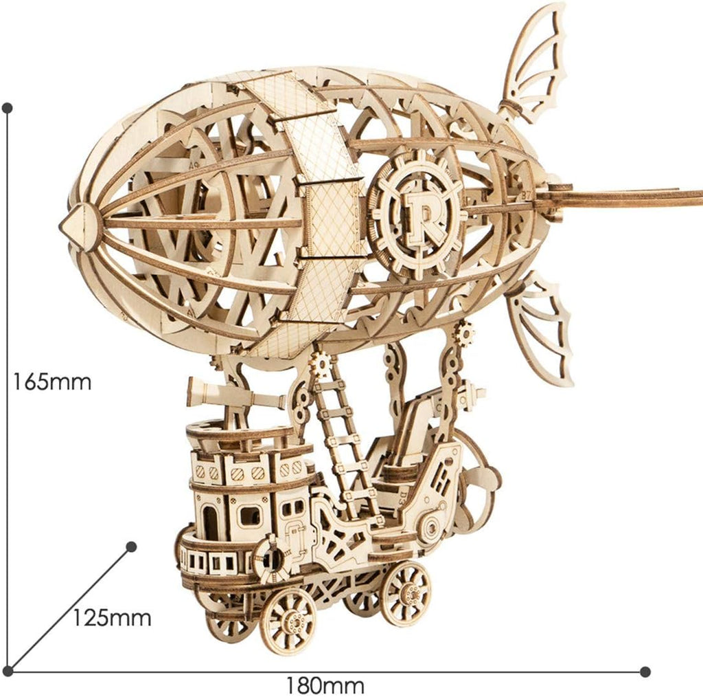 Steampunk Airship 3D Wooden Puzzle Model Kit
