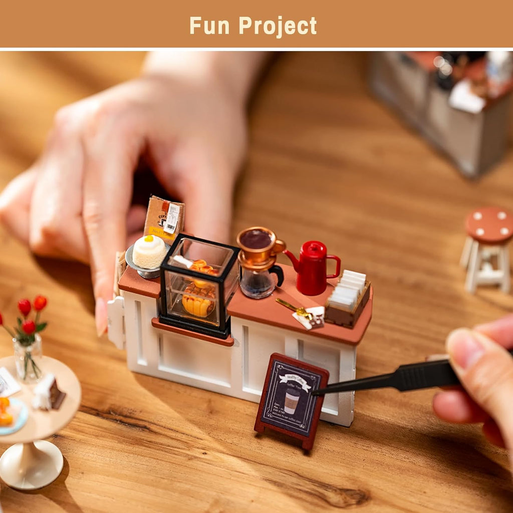 No.17 Café Miniature Dollhouse with LED Lights
