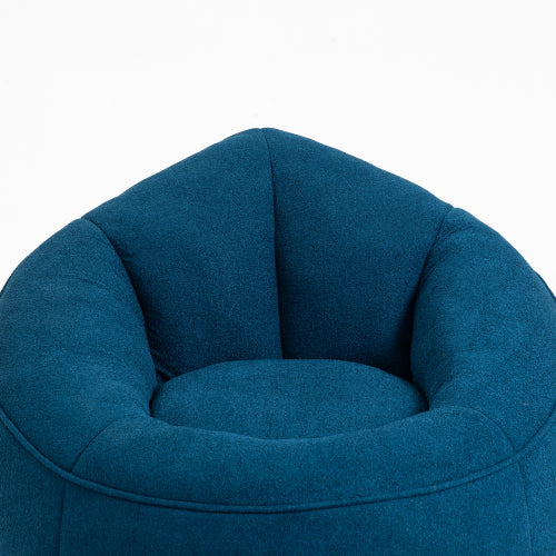 Bean Bag Sofa Chair, High Pressure Foam with Footrest