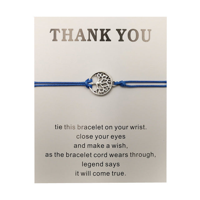 Hand-Woven Rope Tree of Life Bracelet