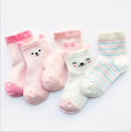 Children's Socks Pack of 5 Colors for Boys and Girls