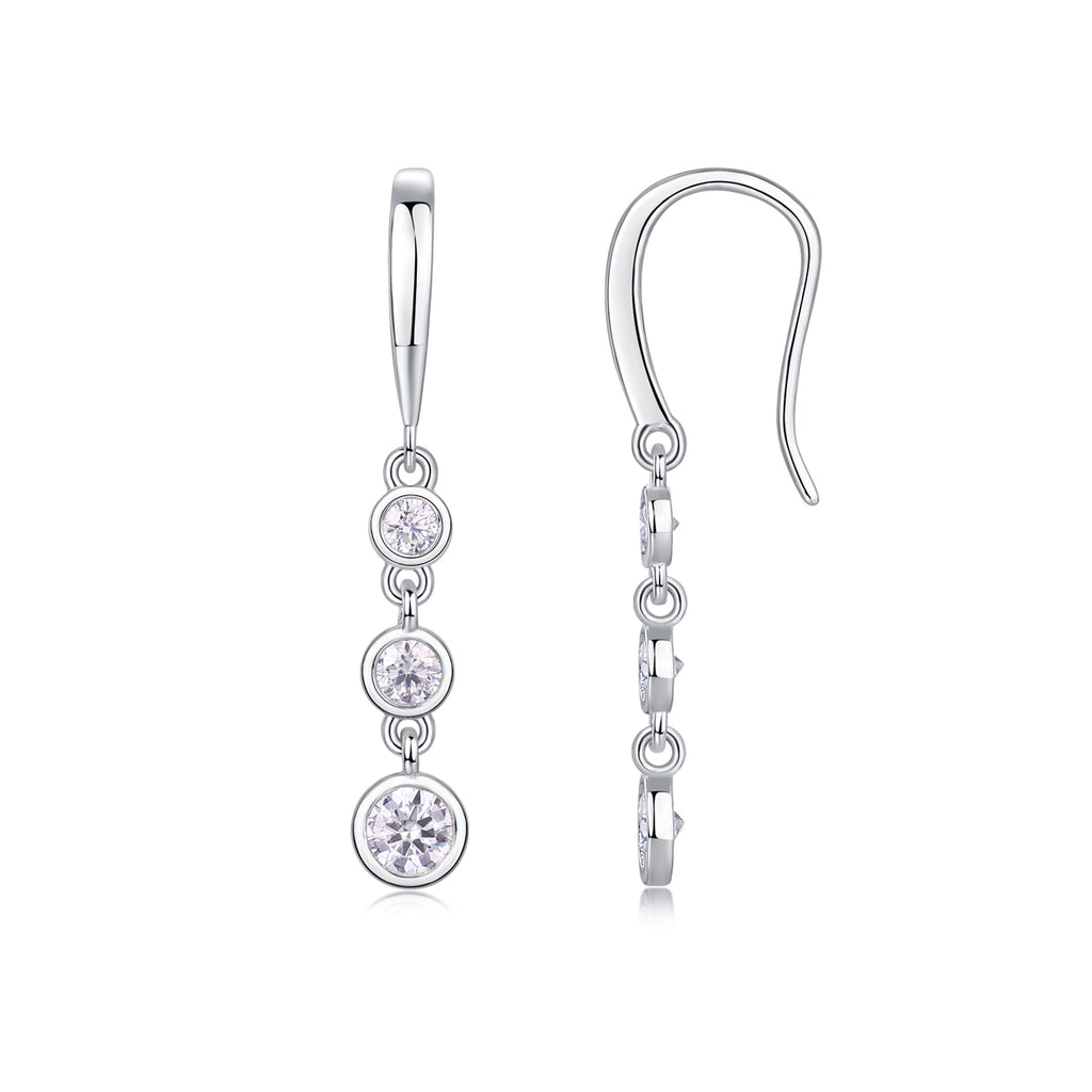 Multi-Stone Moissanite Earrings - S925 Sterling Silver
