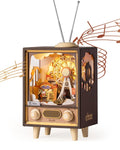 Robotime Sunset Carnival - 3D Wooden Music Box with LED Lights