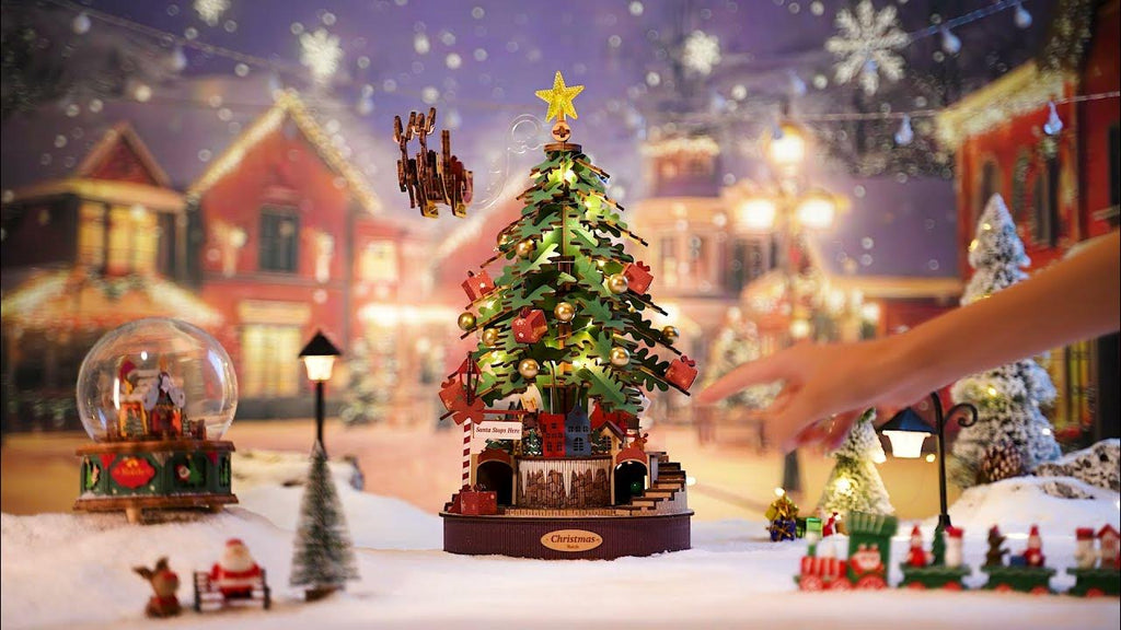 Robotime Christmas Melody Tree Puzzle - 3D Musical DIY Kit