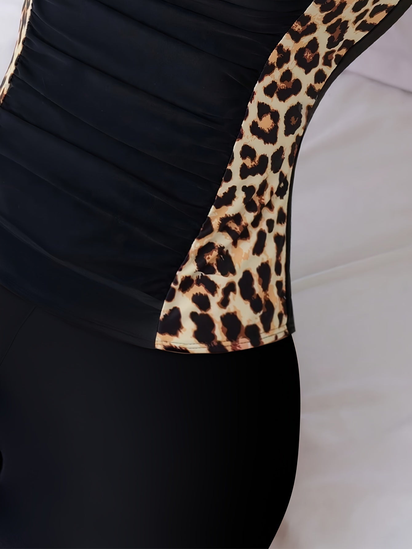 Animal Print Two-Piece Swimsuit - Women's Casual Bikini Set