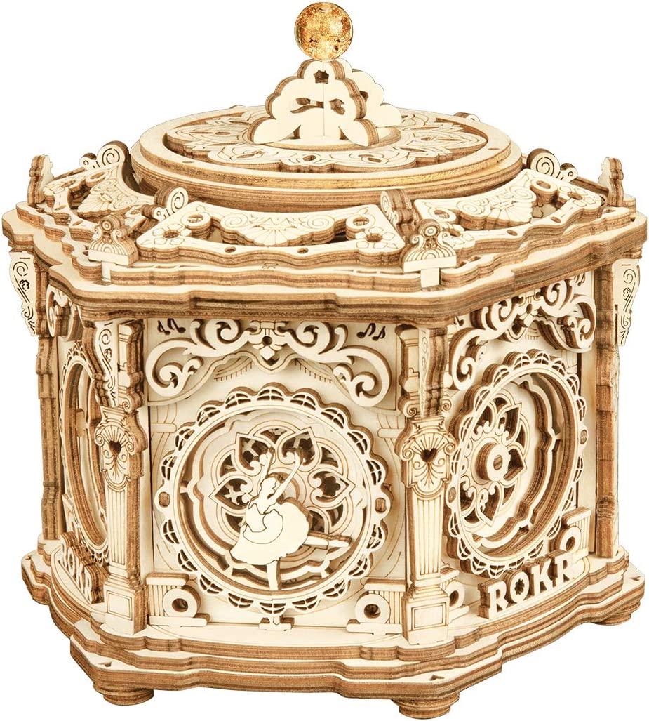Robotime Secret Garden Music Box - 3D Wooden Puzzle Kit