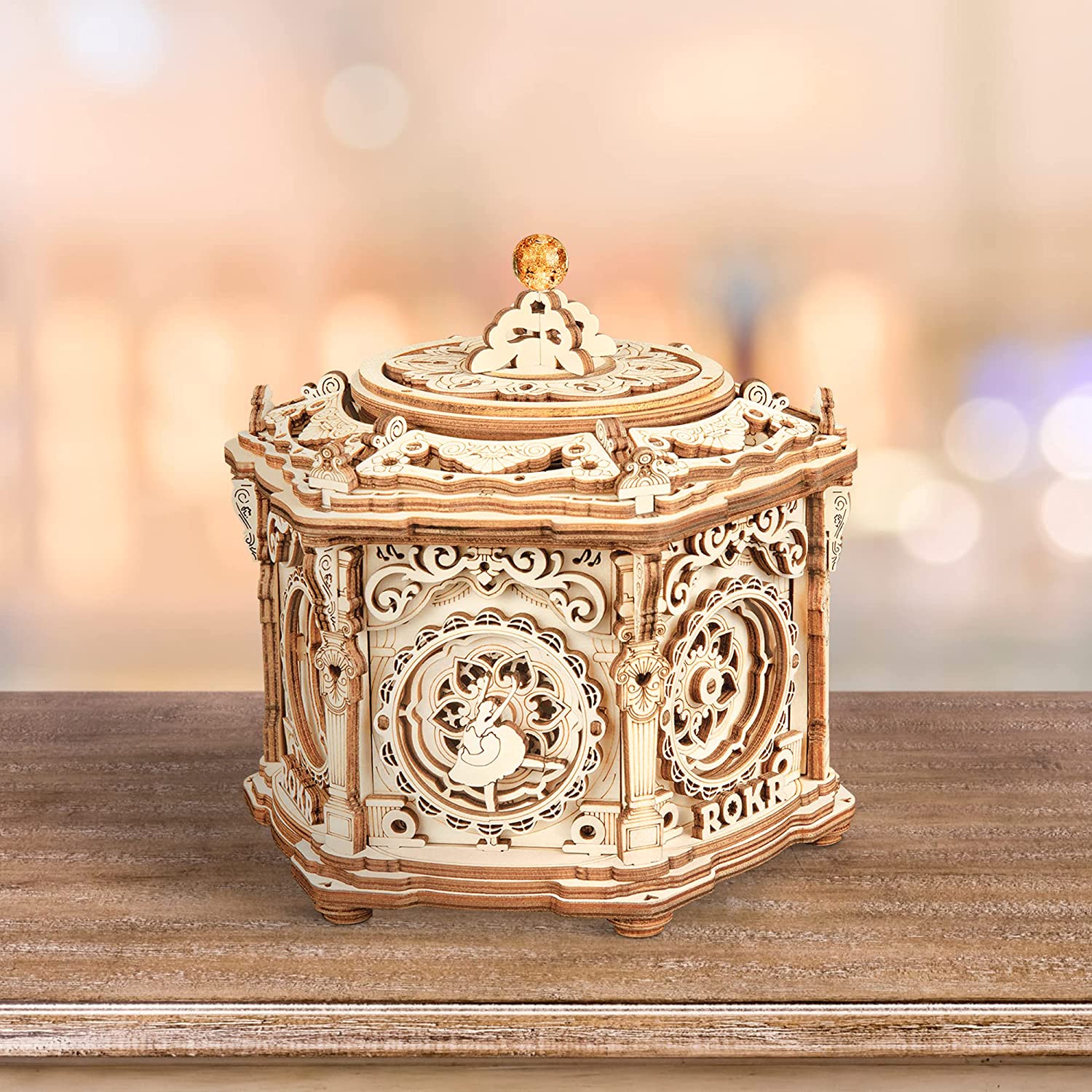 Robotime Secret Garden Music Box - 3D Wooden Puzzle Kit