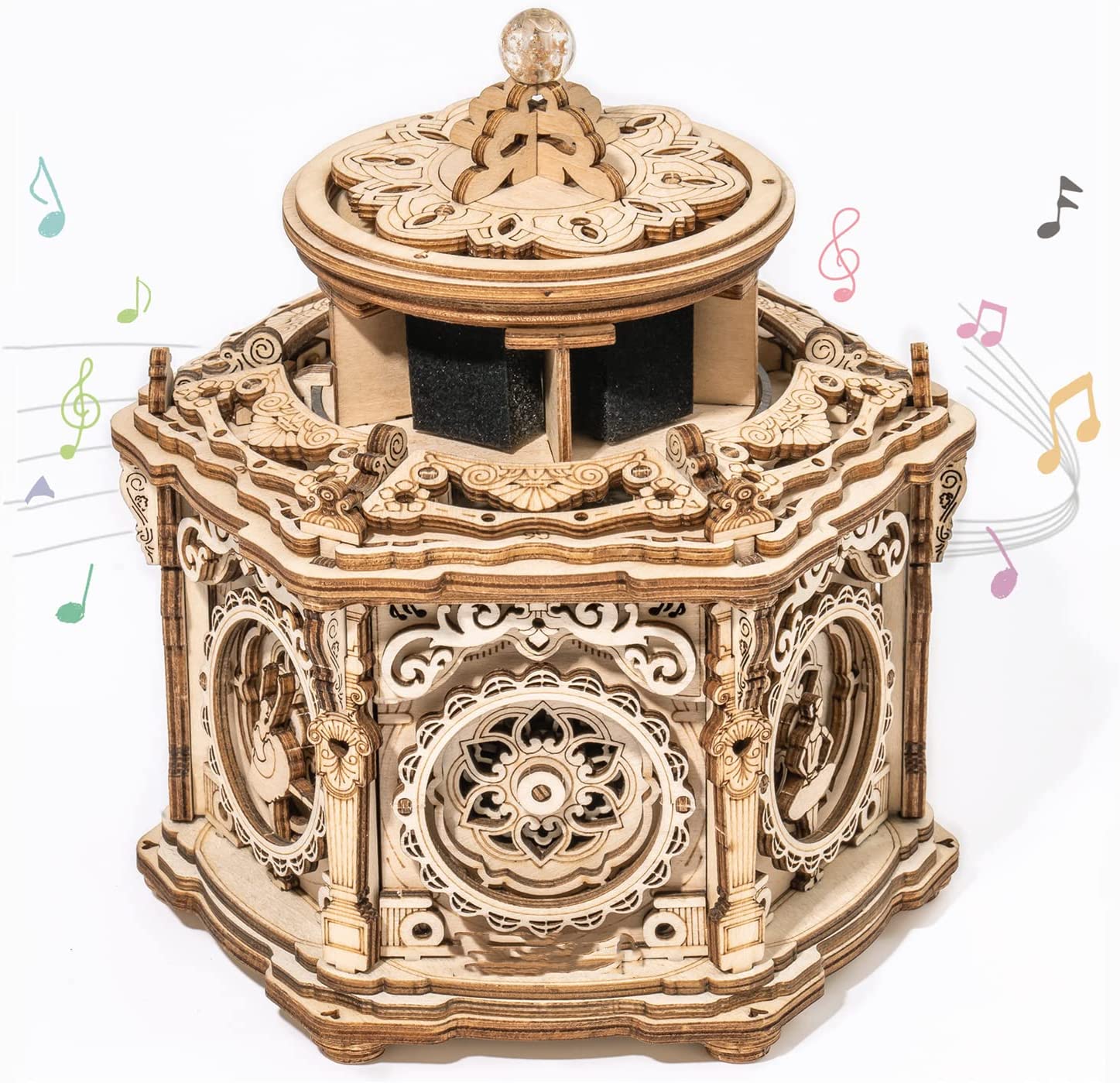 Robotime Secret Garden Music Box - 3D Wooden Puzzle Kit