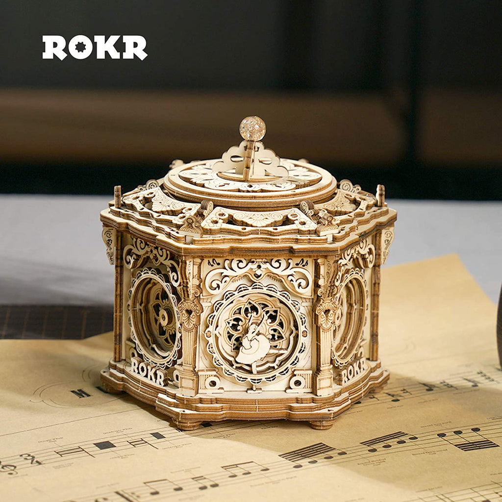 Robotime Secret Garden Music Box - 3D Wooden Puzzle Kit
