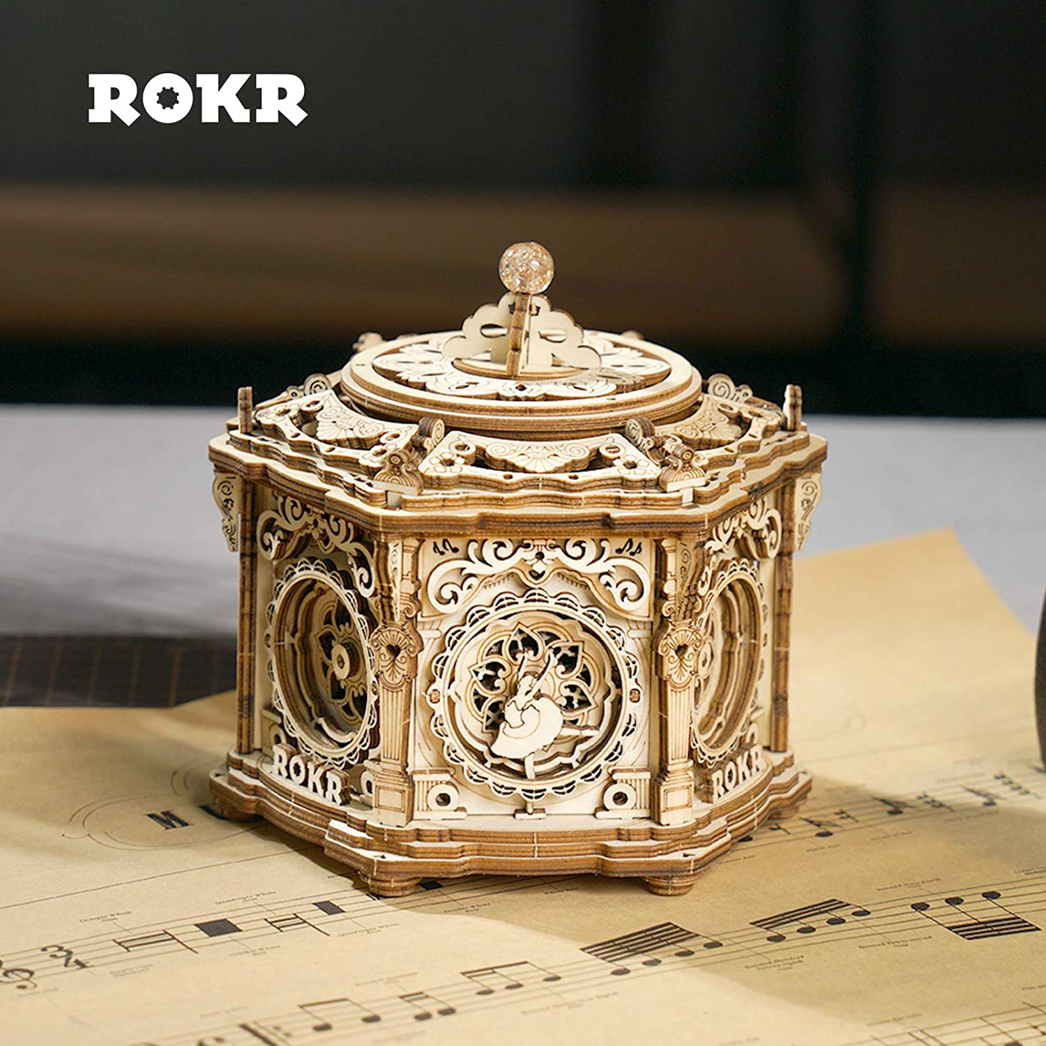 Robotime Secret Garden Music Box - 3D Wooden Puzzle Kit