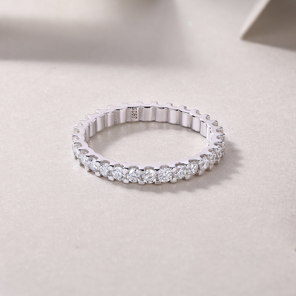 Moissanite Wish Ring - 925 Sterling Silver