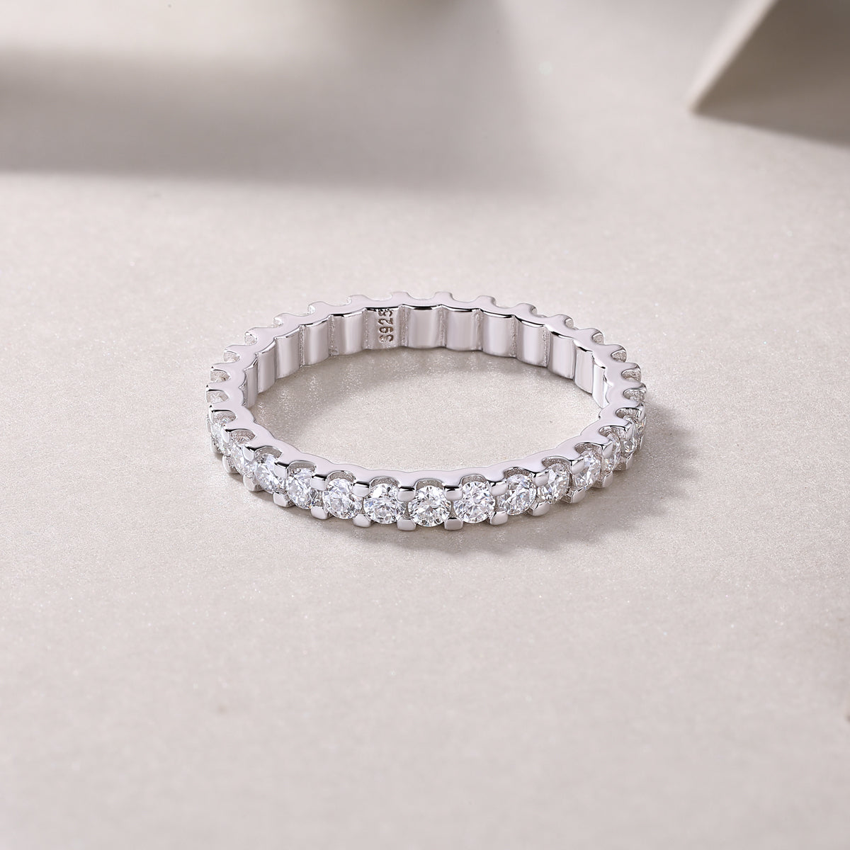 Moissanite Wish Ring - 925 Sterling Silver