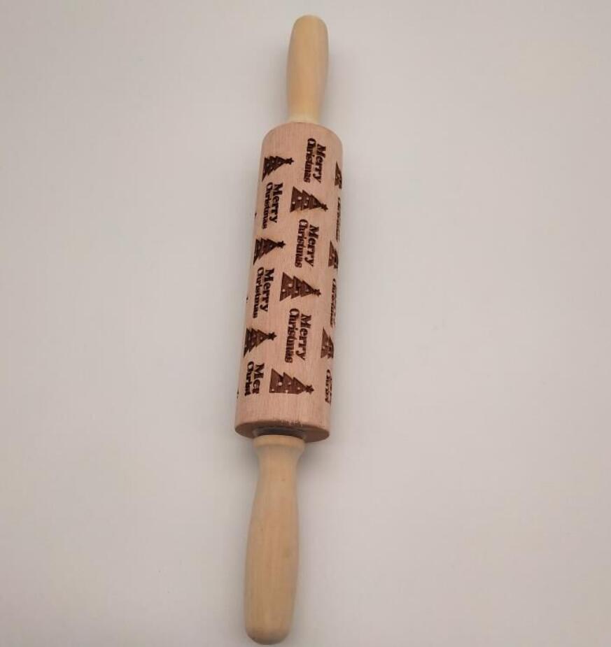 Embossed Holiday Rolling Pin - Various Designs and Sizes