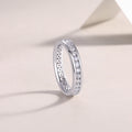 Moissanite Eternity Band - S925 Sterling Silver