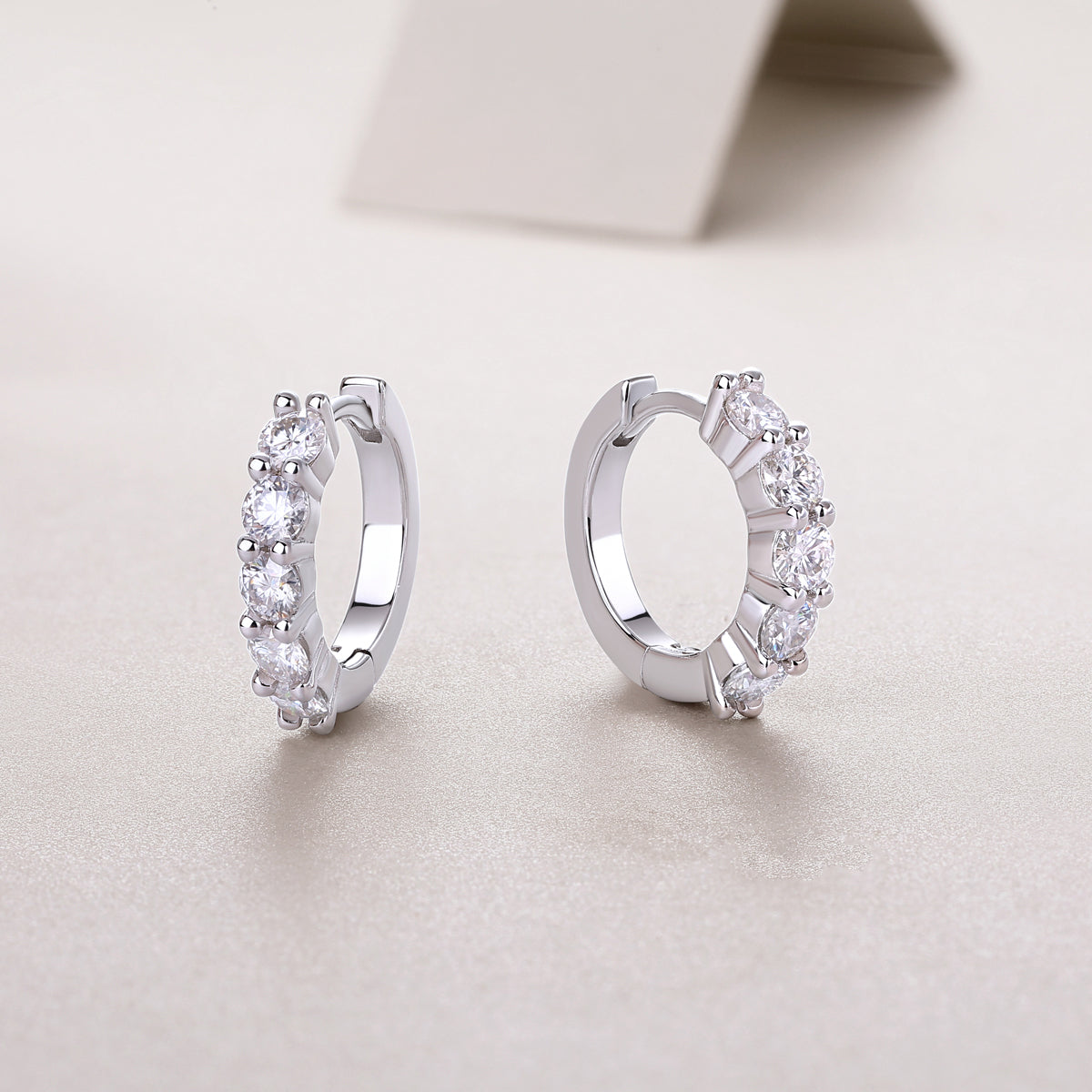 Moissanite Stud Earrings - S925 Sterling Silver