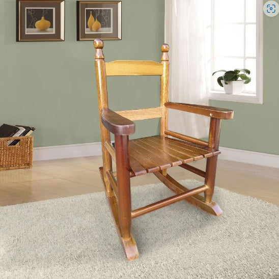 Children's Oak Rocking Chair - Indoor/Outdoor