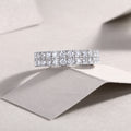 Multi-Row Moissanite S925 Sterling Silver Ring