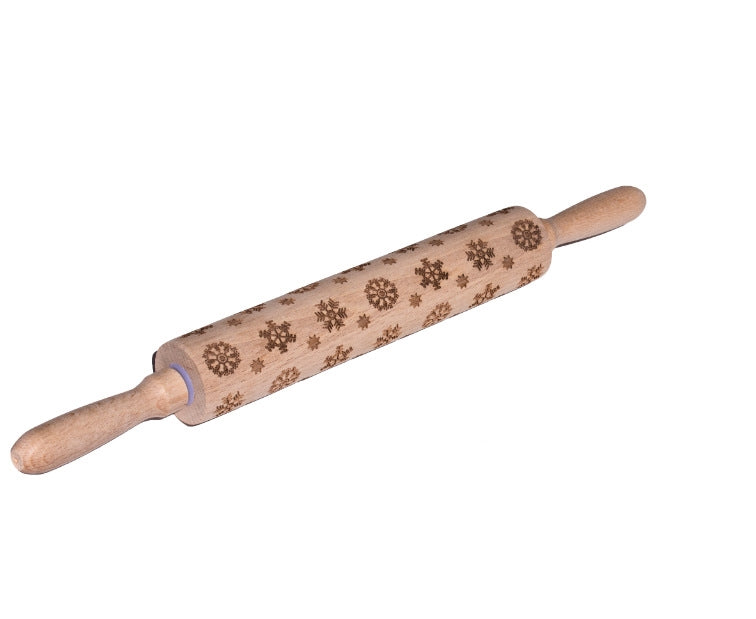 Embossed Holiday Rolling Pin - Various Designs and Sizes