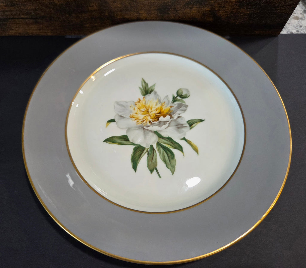 Golden Peony Salad Plate by Princess-Empcraft - Vintage USA China