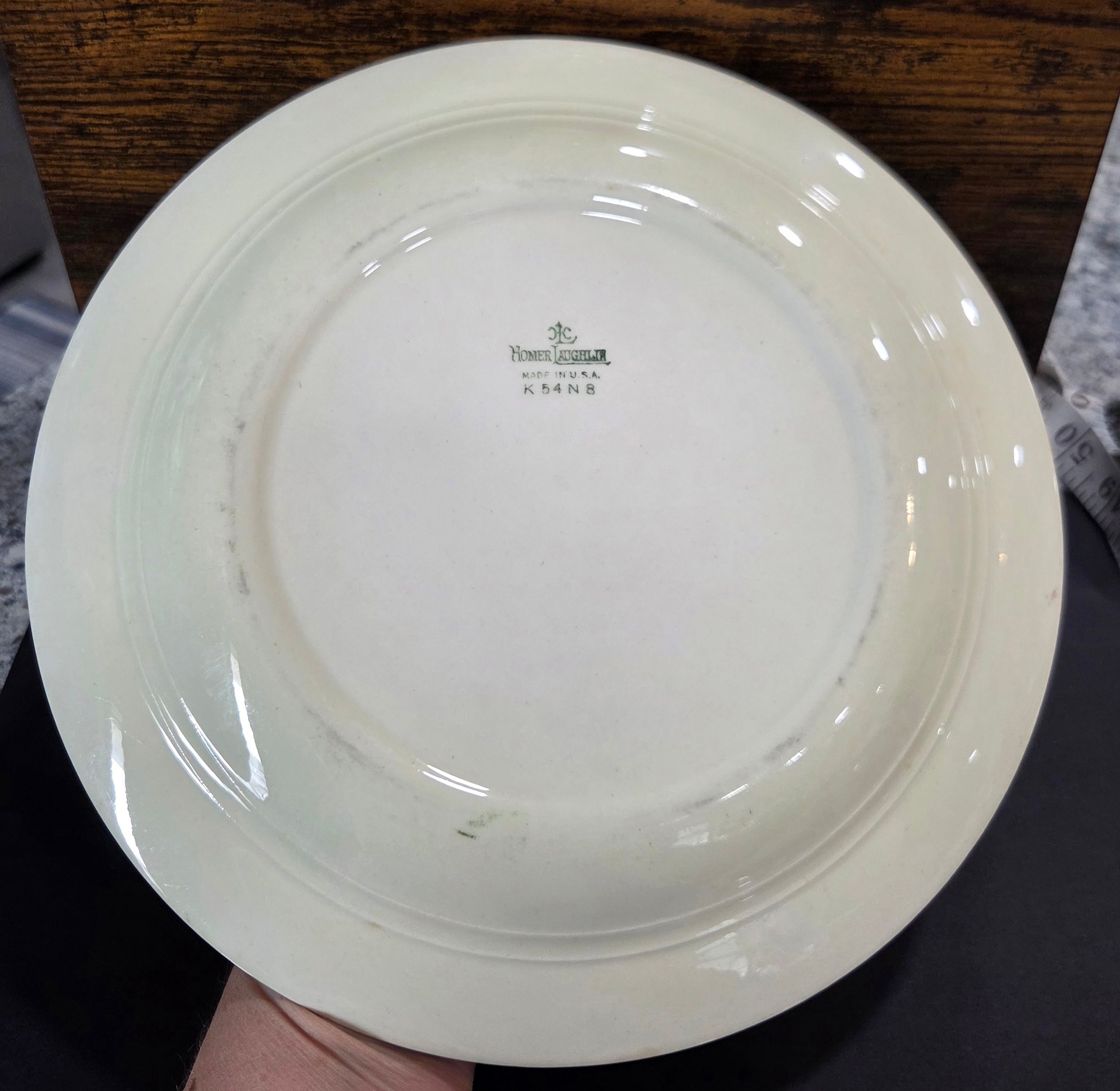 Homer Laughlin Nautilus Pink Rose Luncheon Plate - Vintage USA China